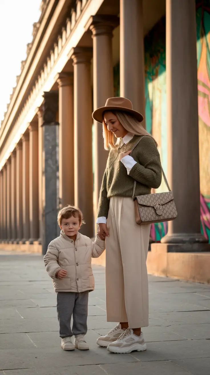 cute mom and son fall outfits Soft Tones for Sweet Moments