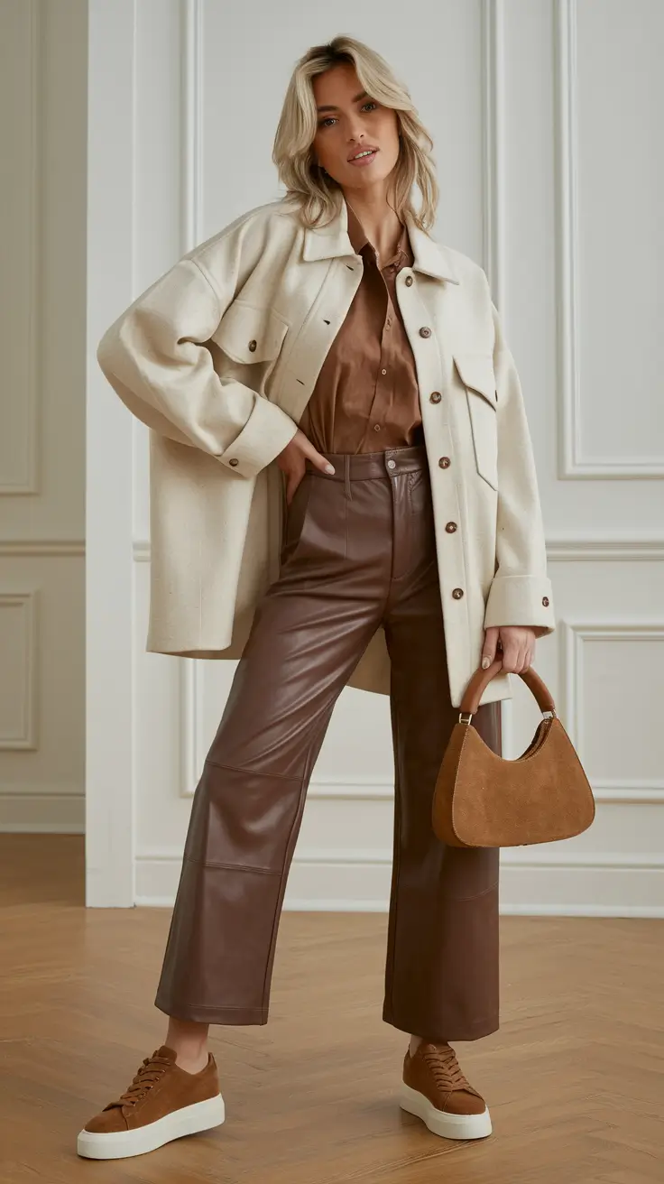 trendy cute mom outfits fall Chocolate and Cream Done Right