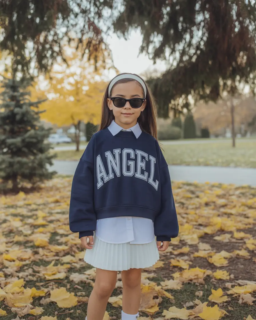 comfy school outfits 2025 Laid-Back Cool with Black Joggers