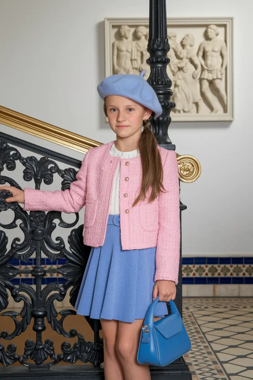 comfy school outfits Parisian Chic with a Schoolgirl Twist
