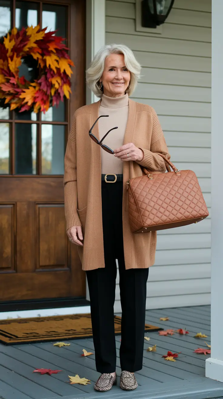 fall outfits for women over 60 classy Polished Neutrals for Effortless Days