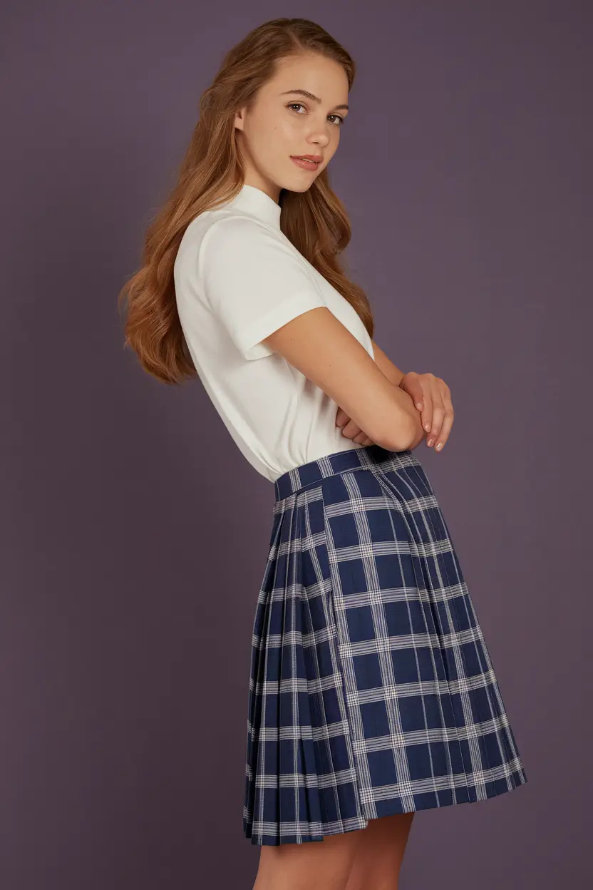 cute school outfits 2025 Fun & Flirty Plaid Skirt Outfit