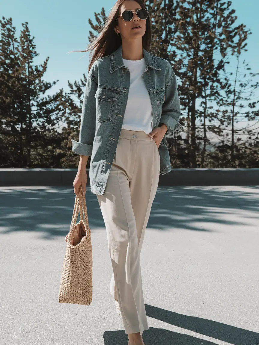 early fall outfits Clean Slate: Neutrals with Modern Shape