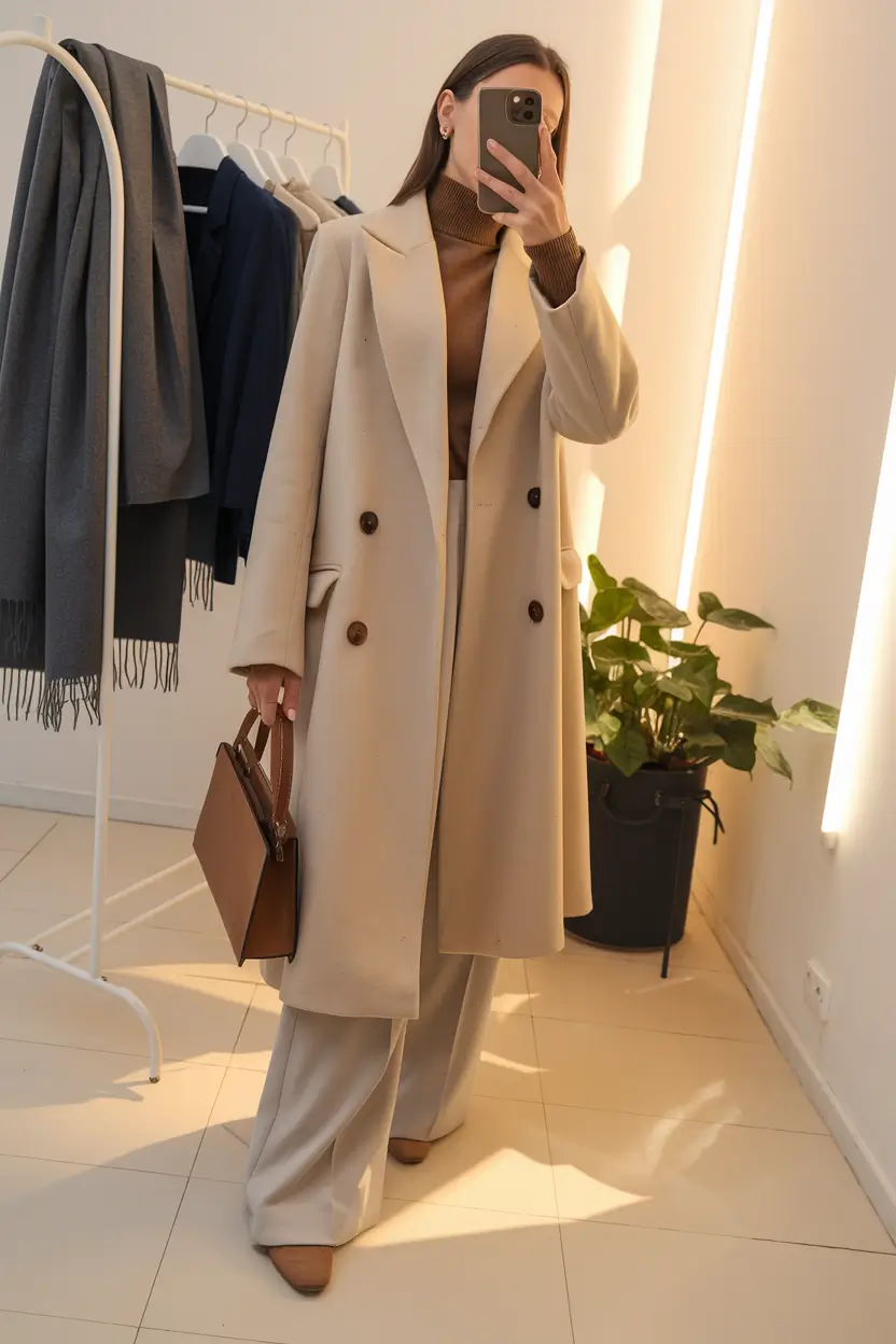 fall outfits for everyday Creamy Monochrome That Means Business