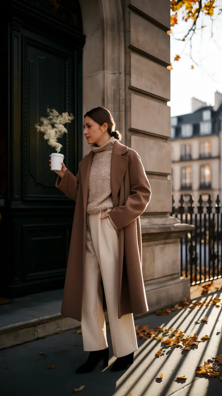 fall outfits with boots classy Soft Neutrals for Elegant Mornings
