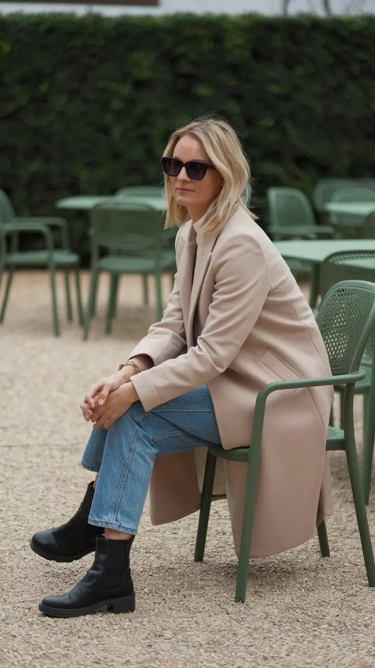 fall outfits with boots and jeans Effortless Cool with a Minimalist Touch