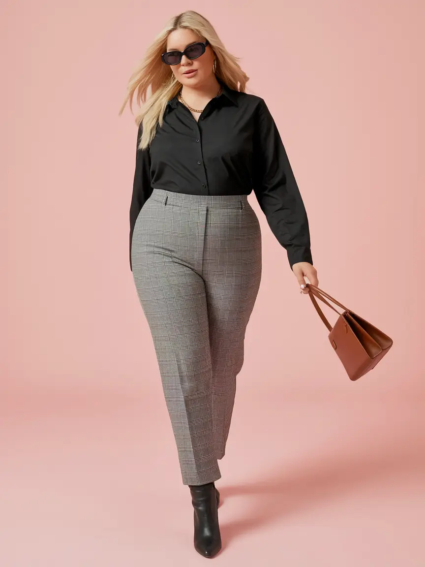 fall plus size fashion Chic Office Neutrals