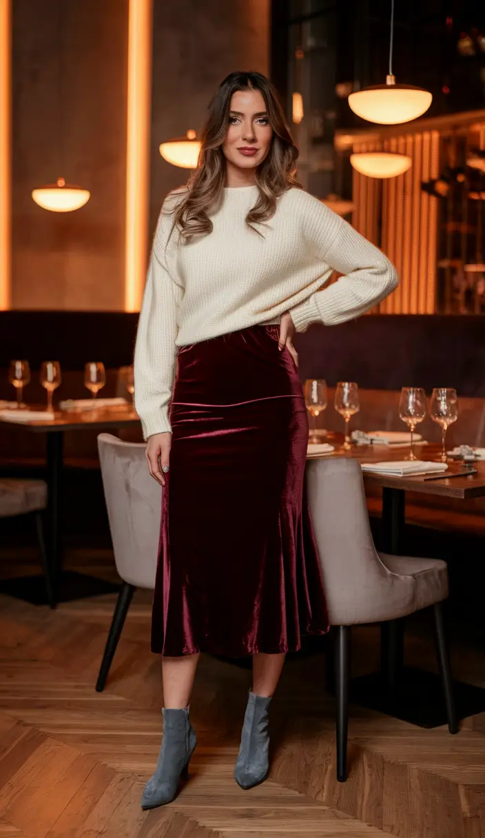 fall birthday outfits Velvet Luxe Elegance