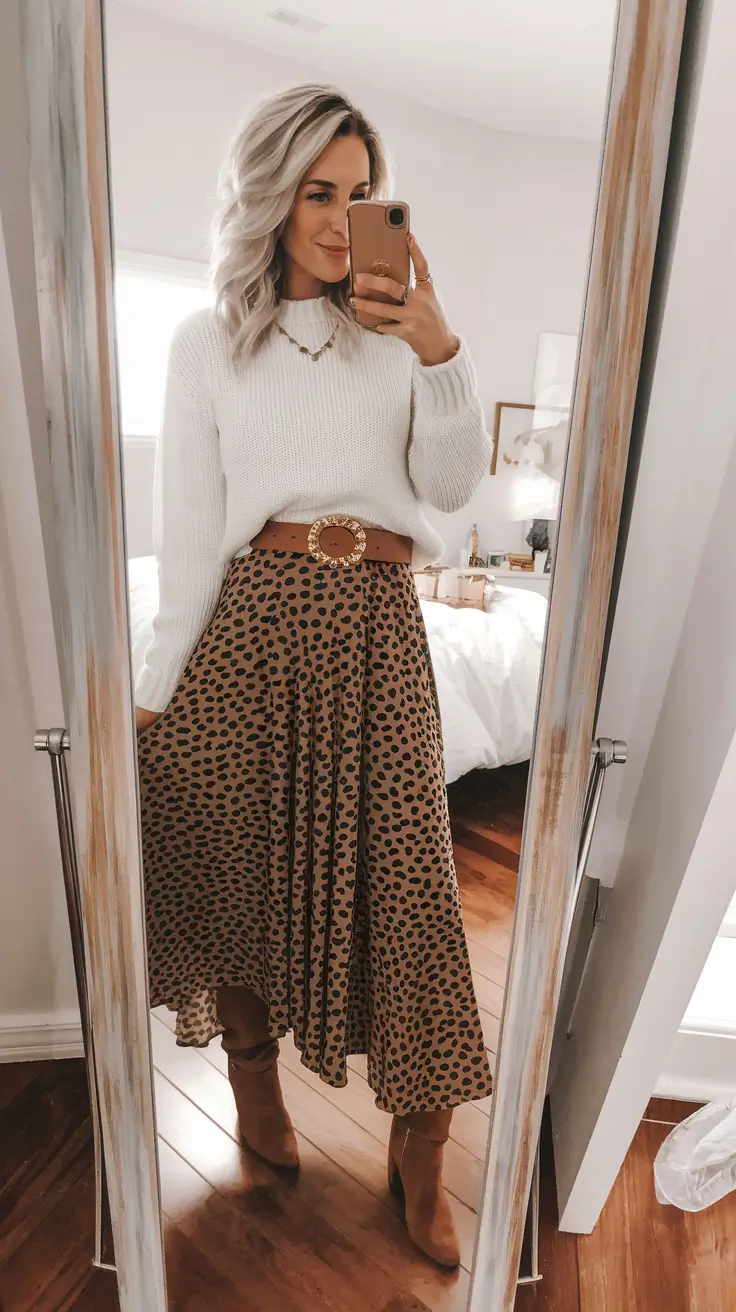 fall birthday outfits Polka Dot Perfection