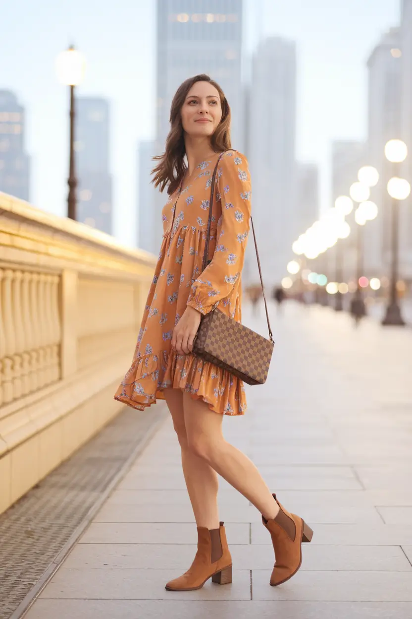 fall birthday outfits City Chic in Florals