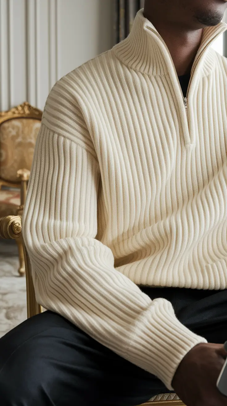 fall business casual outfits for men 2025 Effortless Texture with a Winter Twist