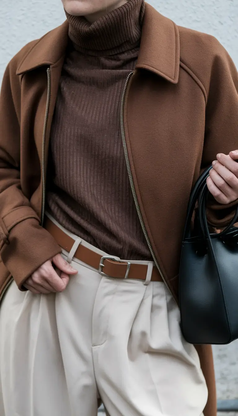 cute fall outfits for women casual Cocoa Layers for Everyday Chic