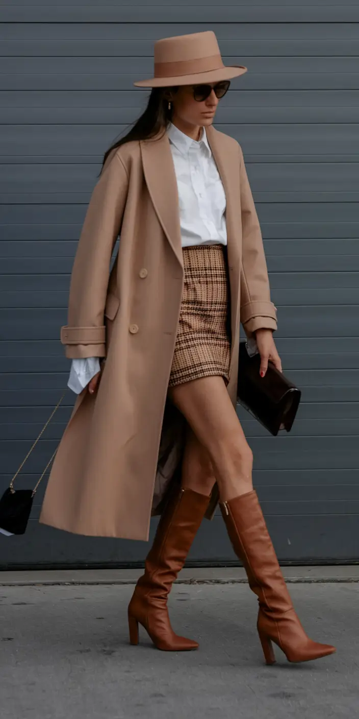 cute fall outfits for women skirt Fall’s Preppy Rebel