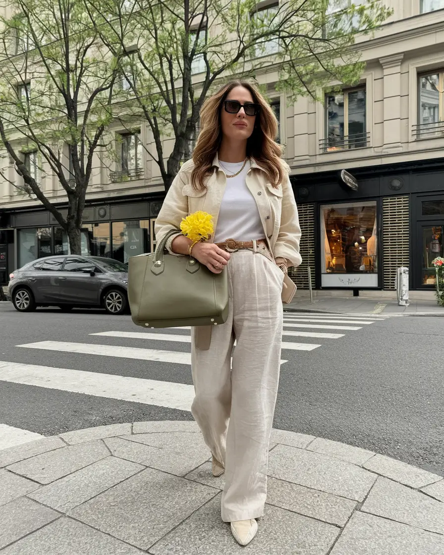 fall fashion outfits Effortless Linen Streetwear Chic