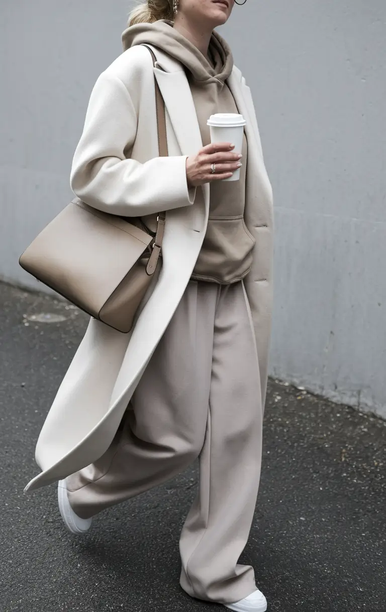 fall fashion outfits Sporty Luxe Neutrals on the Go