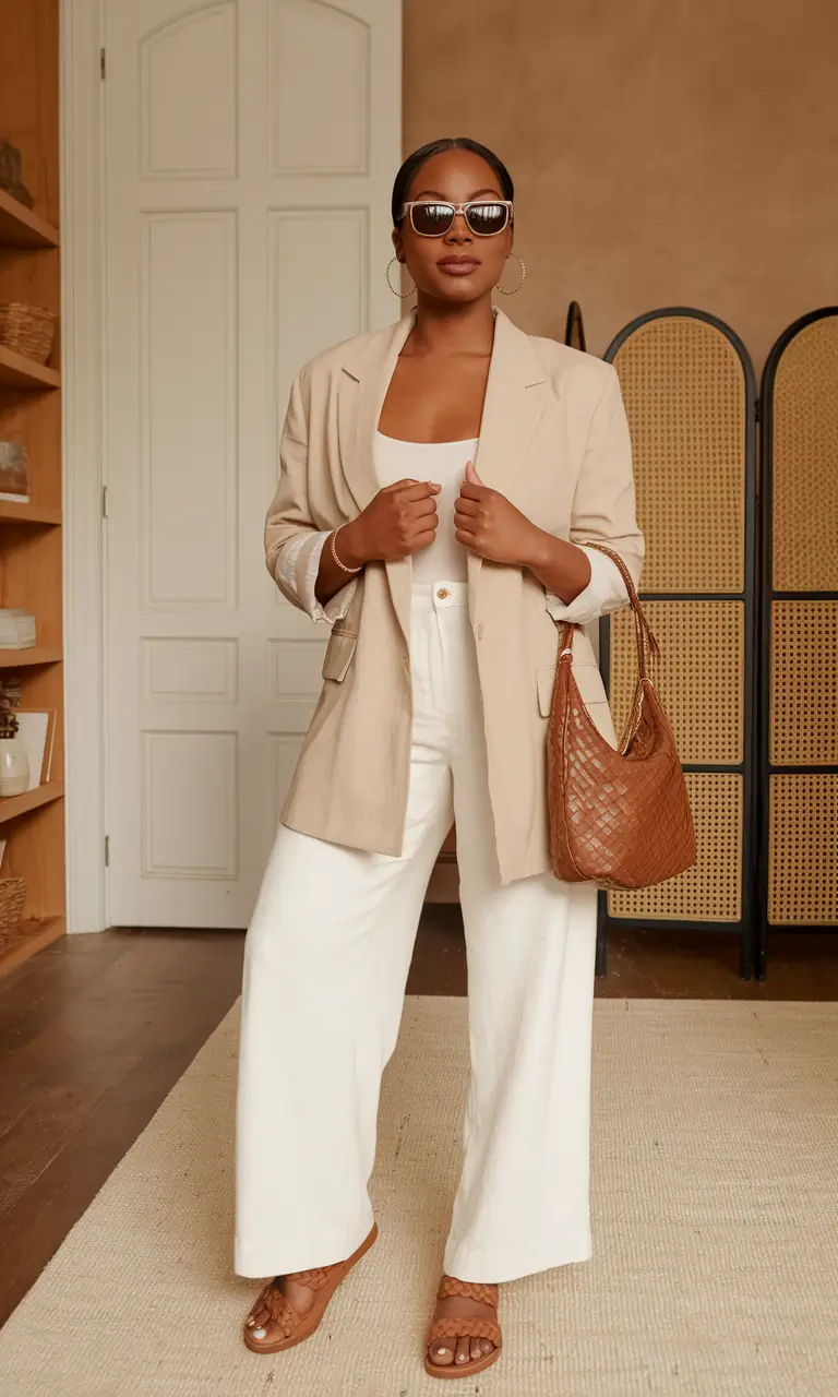 fall fashion outfits Relaxed Power Dressing with Texture