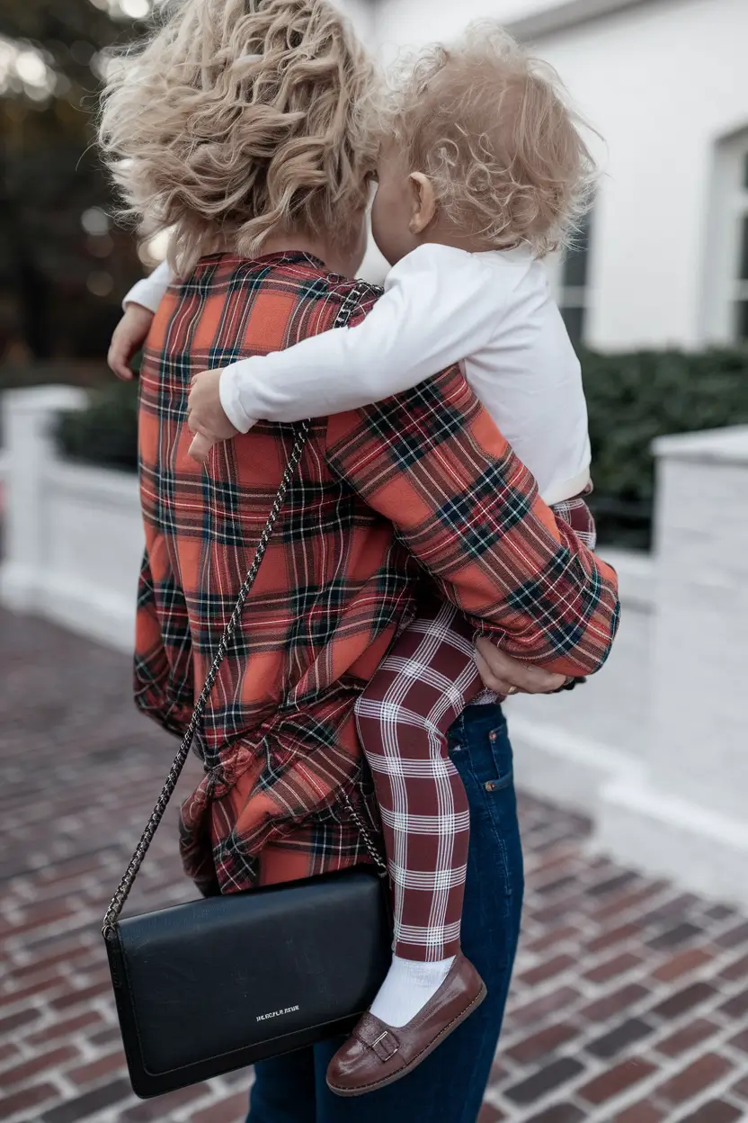 fall family pictures outfits Modern Plaid with a Playful Twist