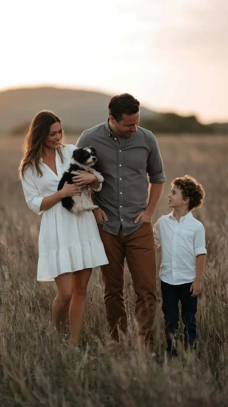 fall family pictures outfits Simple Coordination in Earthy Neutrals