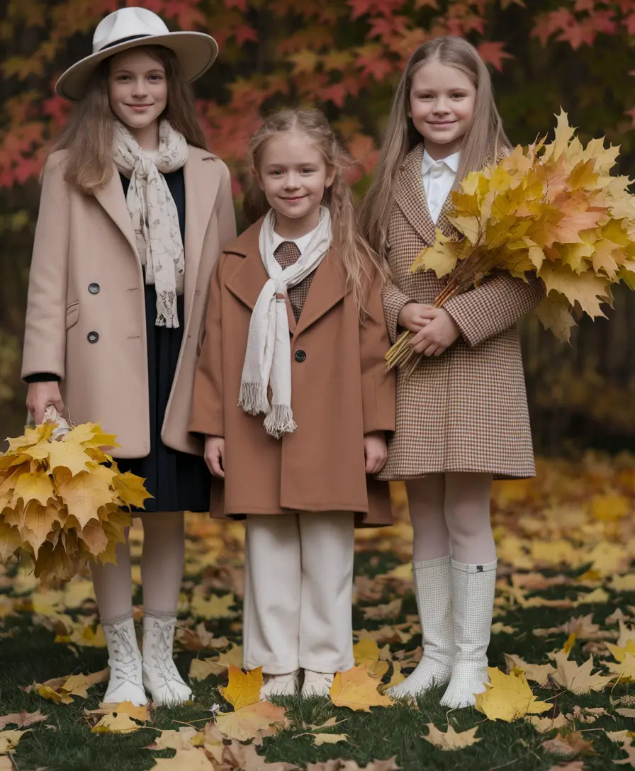 fall family pictures outfits Structured Coats and Timeless Childhood Styling