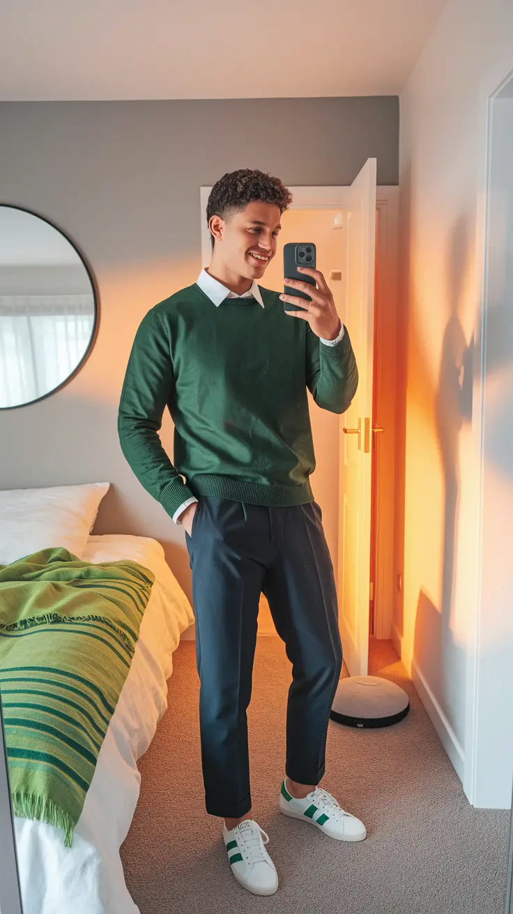 fall outfits for men Smart Prep with a Modern Kick