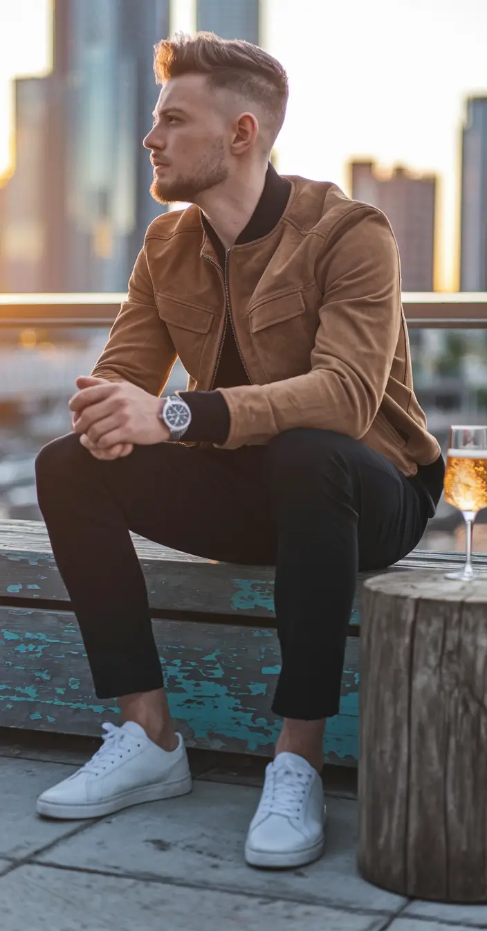 fall outfits for men City Night, Neutral Tones