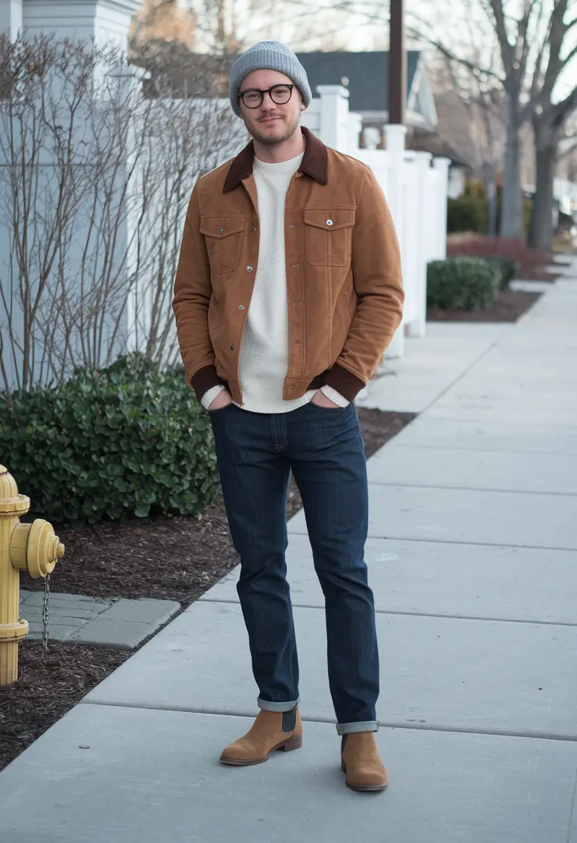 fall outfits for men Heritage Texture Meets Street Simplicity