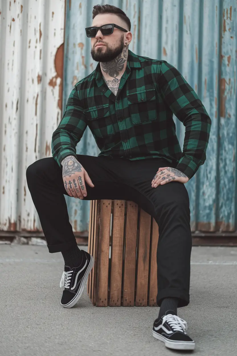 fall outfits for men aesthetic Grunge Revival Meets Urban Attitude