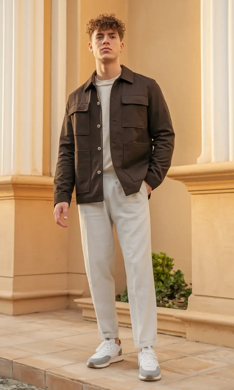 fall outfits for men classy Smart Neutrals with Retro Touches