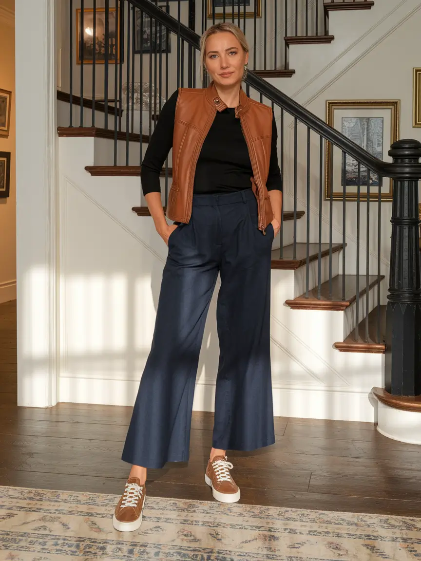 casual fall outfits for women Soft Tailoring with a Sporty Touch