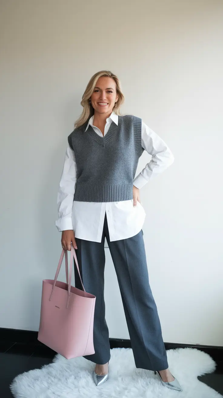 fall outfits for women over 40 Business Casual with a Contemporary Edge
