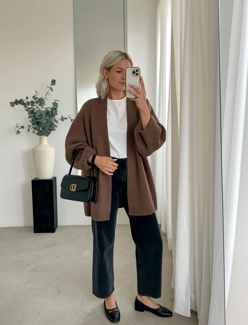 stylish fall outfits comfy Soft Comfort with a Hint of Vintage