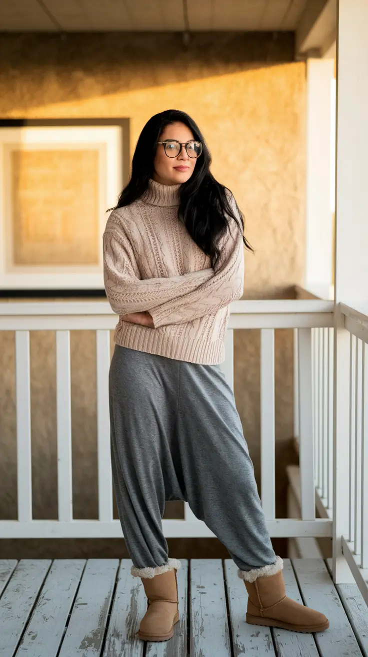 latina fall outfits women Soft Knit Comfort for Crisp Fall Mornings