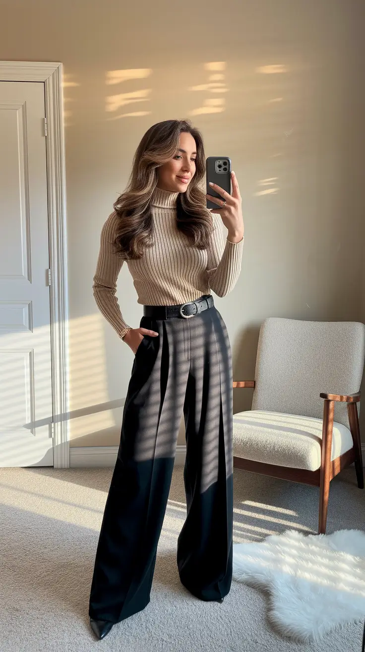 stylish work outfits for women 2025 Chic Neutrals With a Modern Twist