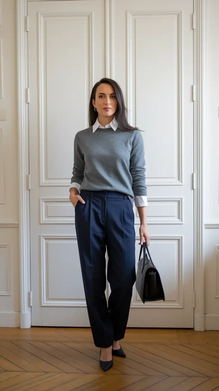 fall work outfits for women casual French-Inspired Fall Layers
