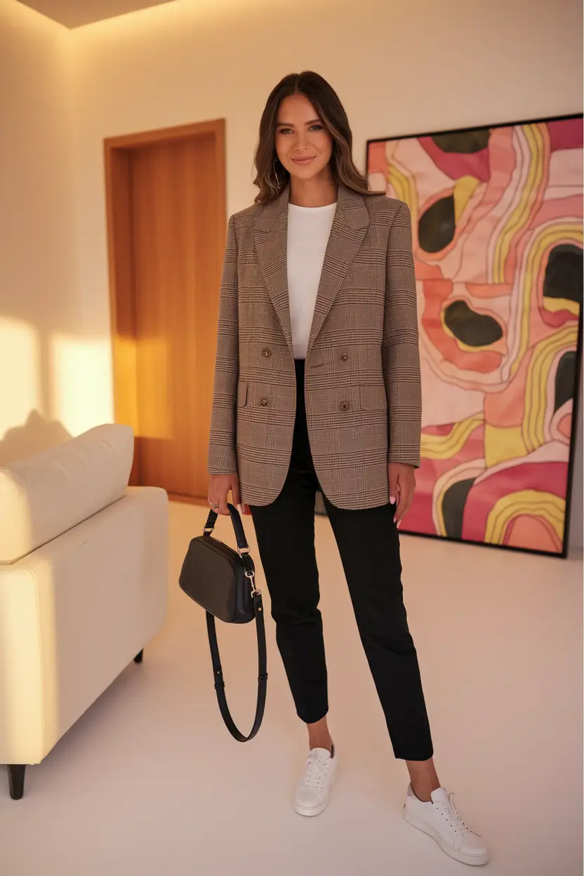 stylish work outfits for women 2025 Blazer Vibes With Weekend Energy