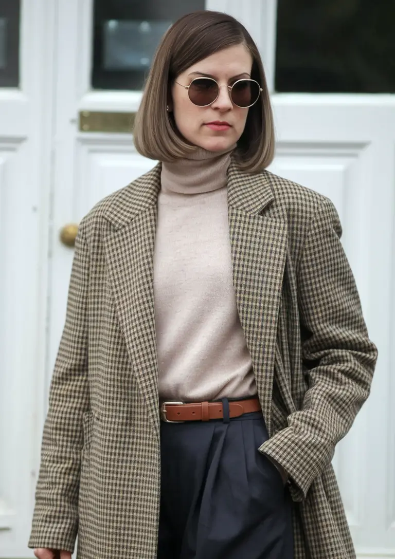 fall outfit inspo for women Retro Academia Meets Modern Tailoring