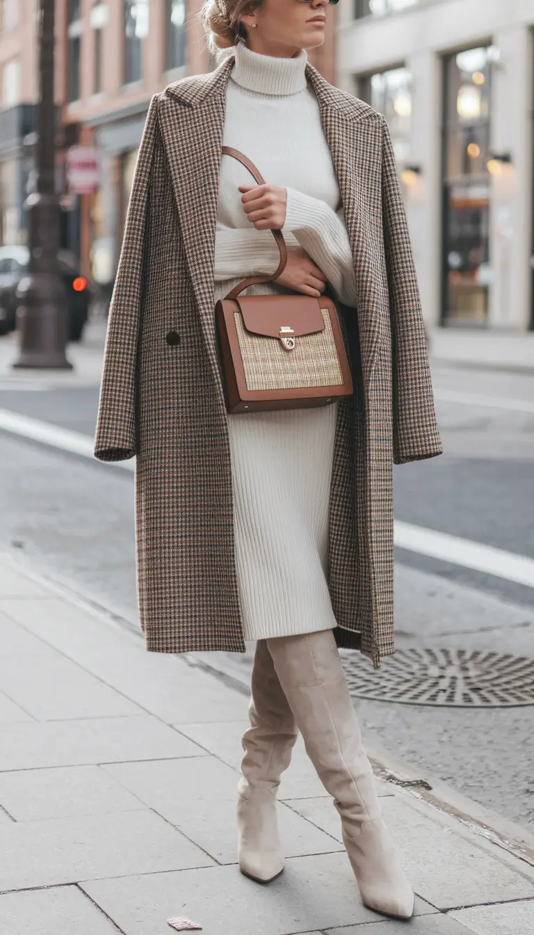 fall fashion inspo women Elegant Layers with a Heritage Twist