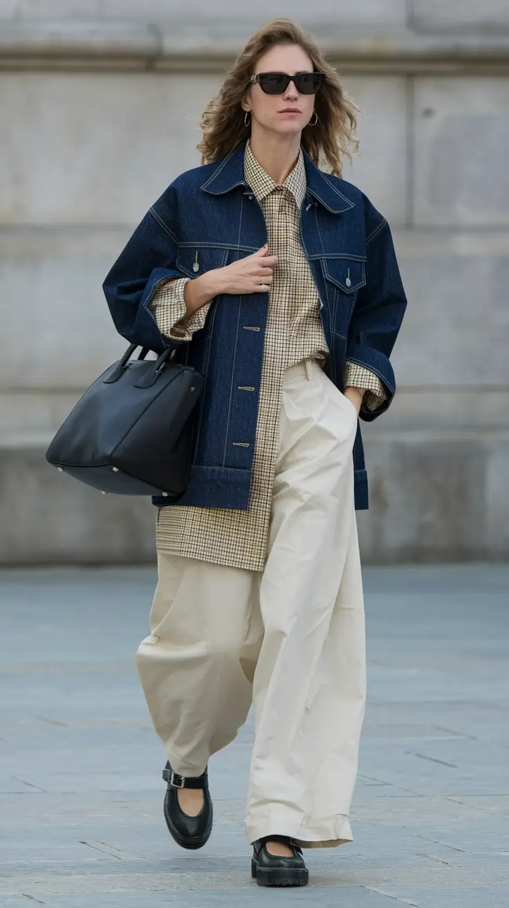 womens fall fashion Structured Layers Meet Soft Neutrals