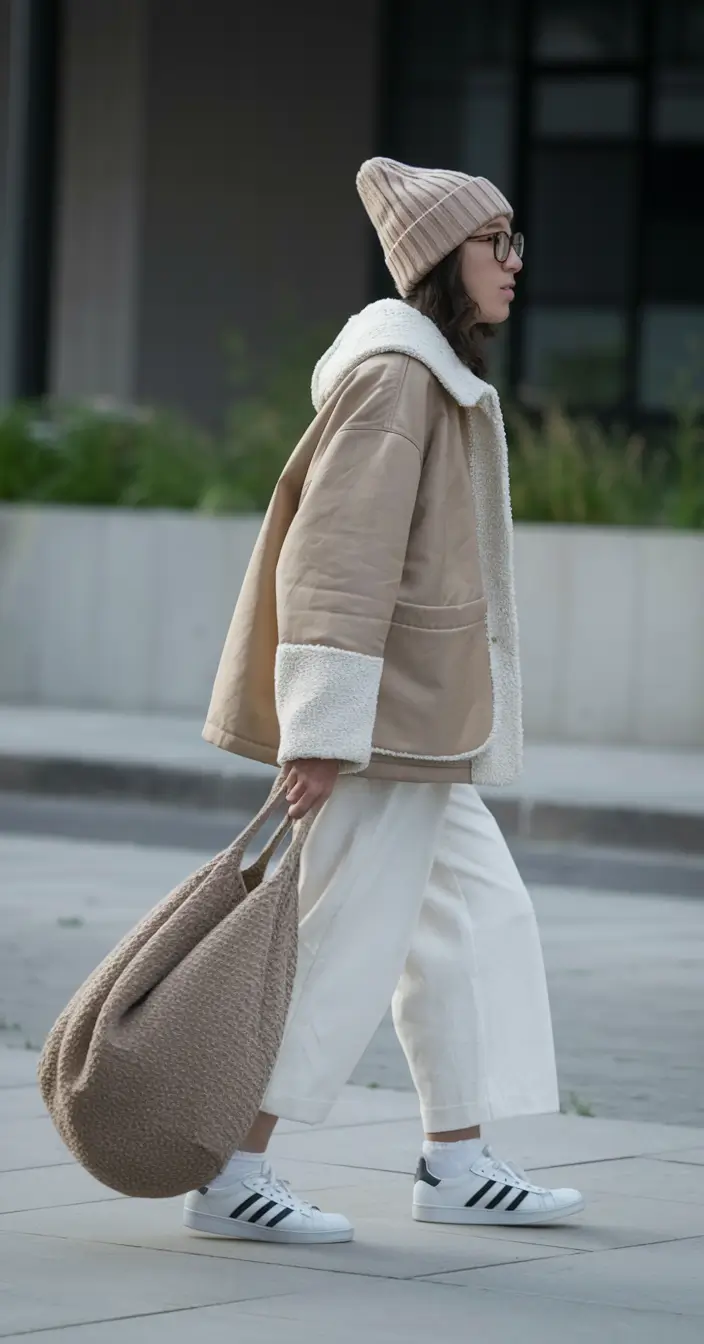 womens fall fashion Playful Texture Meets Urban Explorer