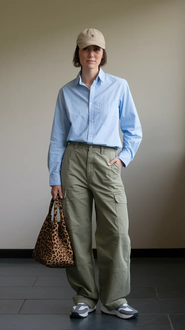 womens fall fashion Sporty Utility With a Touch of Print