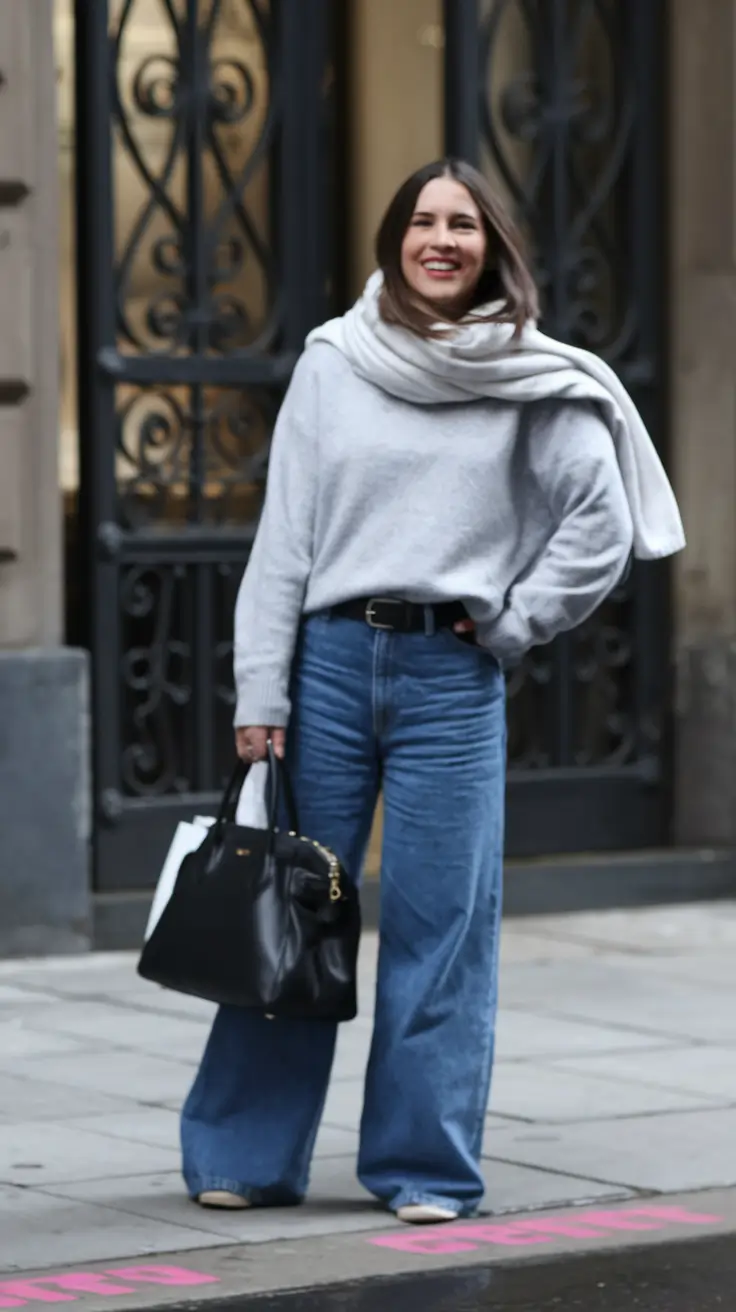 womens fall fashion Effortless Denim Wrapped in Softness