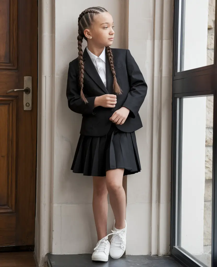 first day of school outfits 2025 Tailored Perfection with a Fresh Edge