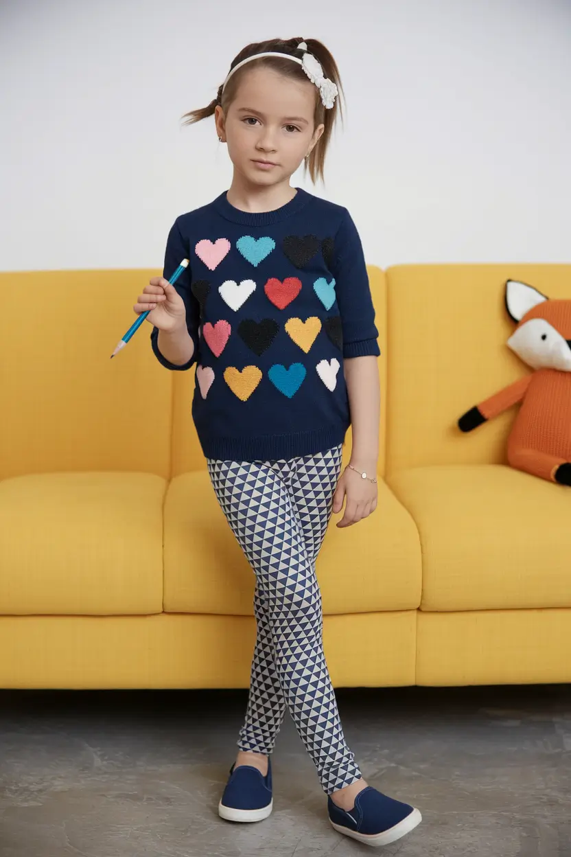 first day of school outfits 2025 Playful Patterns and Graphic Energy