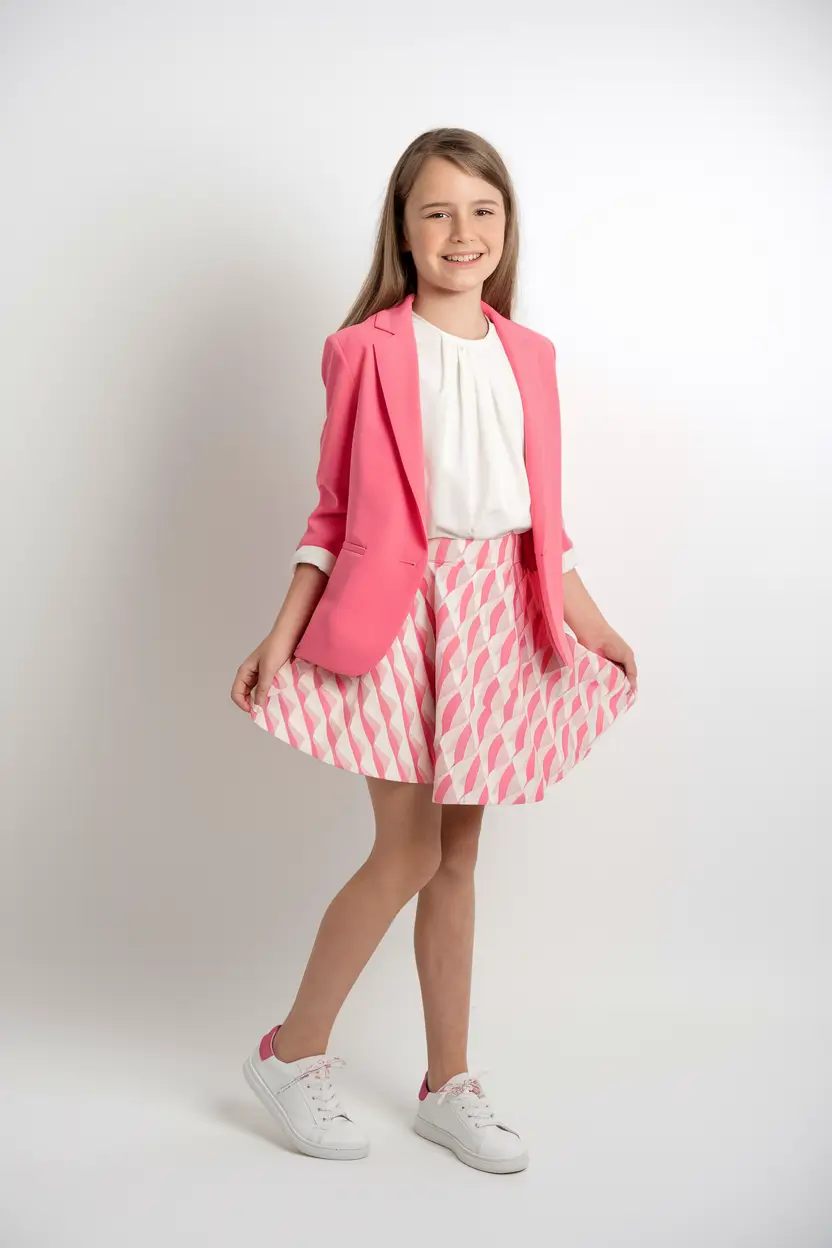 first day of school outfits 2025 Bright Energy with a Pink Twist