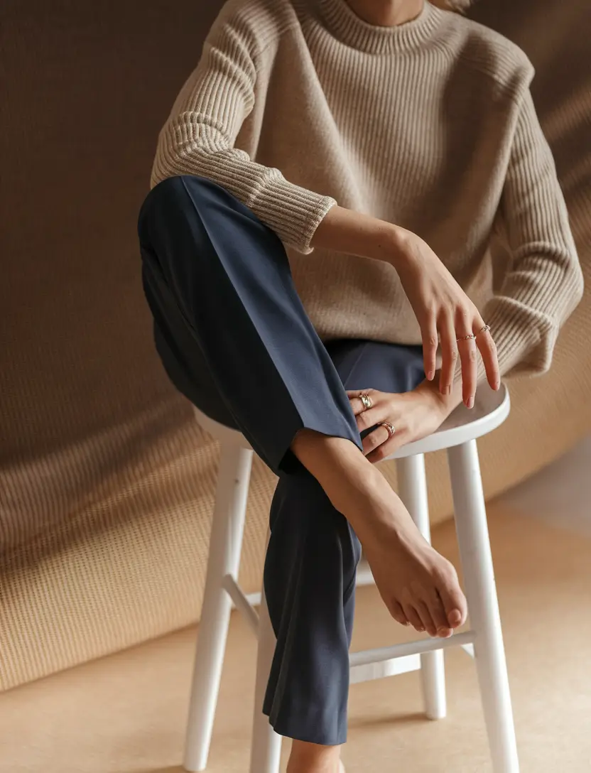fall business casual outfits no jeans Minimalism in Earth Tones