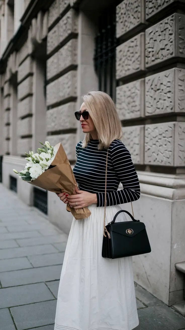 fall business casual outfits skirt Parisian-Inspired Elegance with a Twist