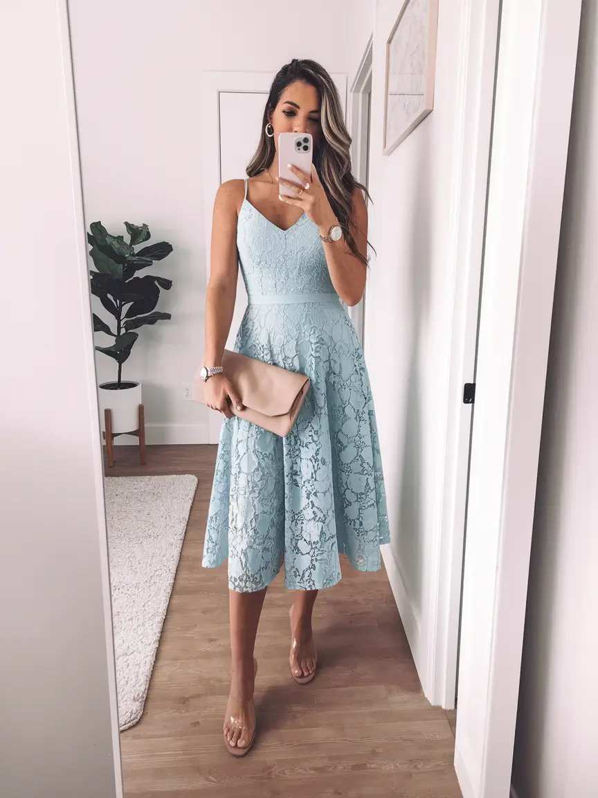 labor day dress Effortless Elegance with Gingham Layers