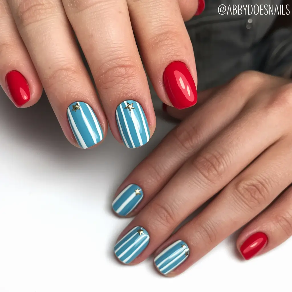 labor day nails designs