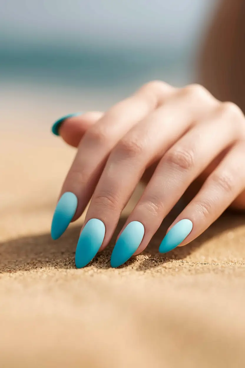 ocean vibe nails Seaside Gradient Bliss