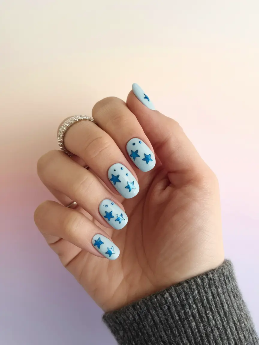 ocean vibe nails white sun-kissed shell art